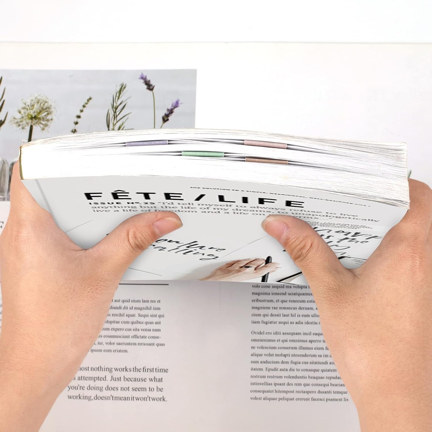 15 Pieces Bookmark, Magnetic Bookmarks for Women, Men, Book Lovers, Page Markers for Students Teachers Reading (Misty, Ocean, Emerald)