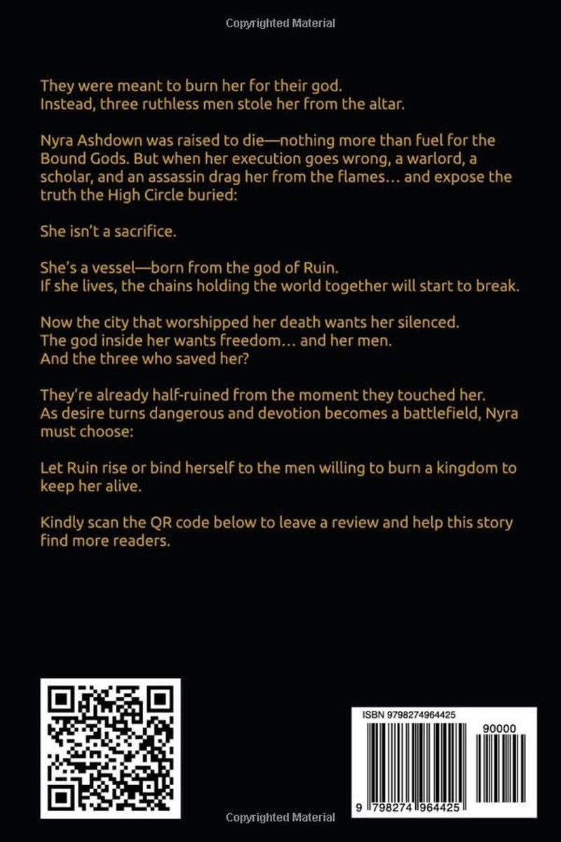 Den of Gods: (Gods of Ruin Saga, Book One): a Dark Romantasy of Sacrifice, Chains, and Three Ruthless Men